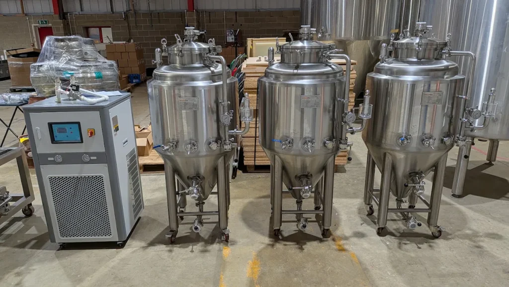150L fermenters and a glycol chiller
