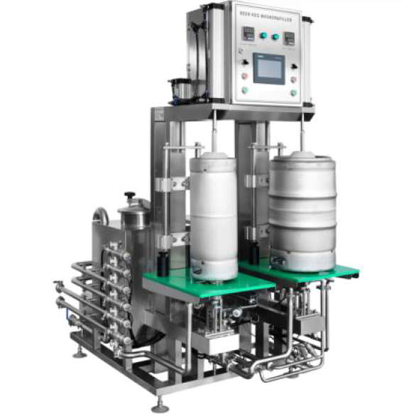 Semi-automatic Double Keg Washer