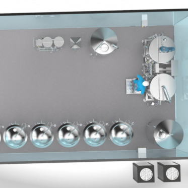 image of 3D CAD layout design plan view